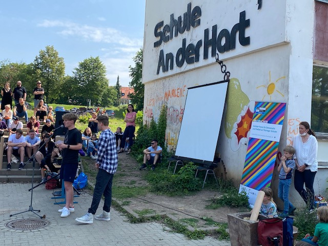 Titelverleihung an der Staatlichen Gemeinschaftsschule Jenaplanschule in Weimar Rede der aktiven SuS