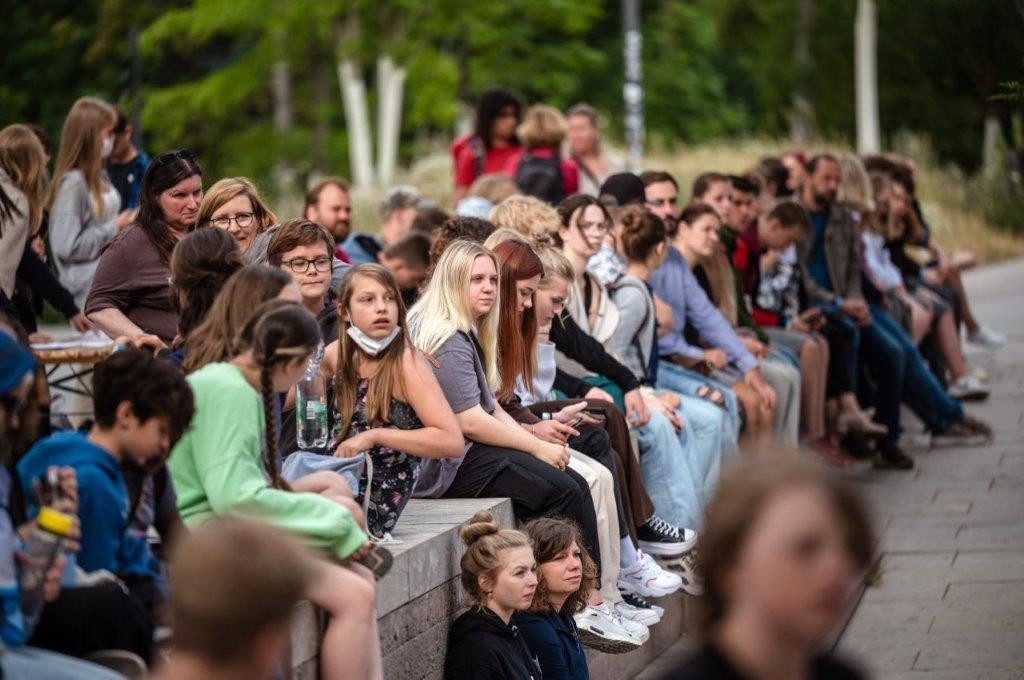 Eröffnung auf dem Stéphane-Hessel-Platz in Weimar 